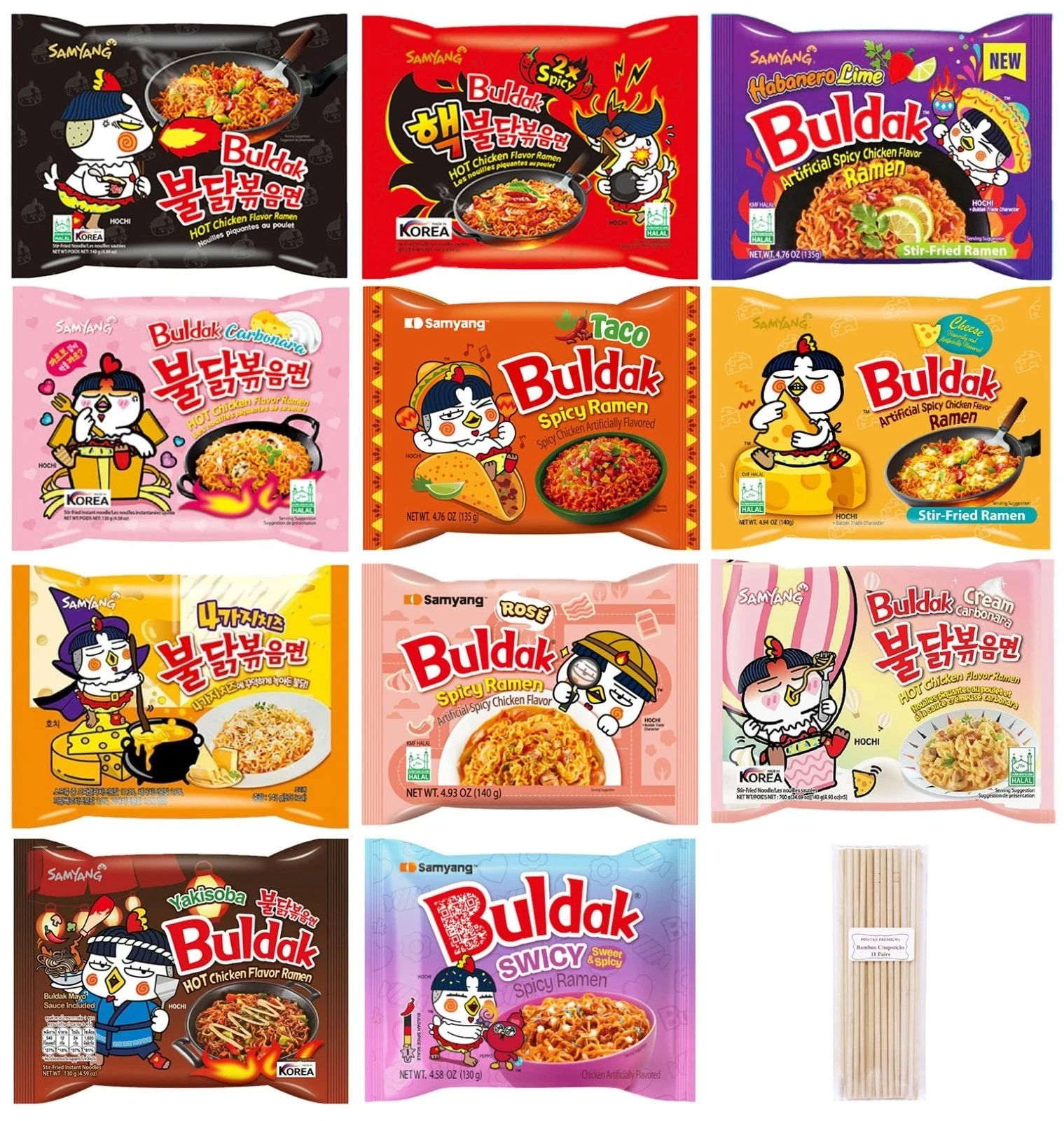Korean ramen and frozen food